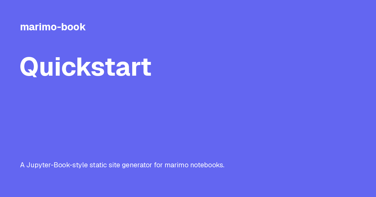 Quickstart - marimo-book